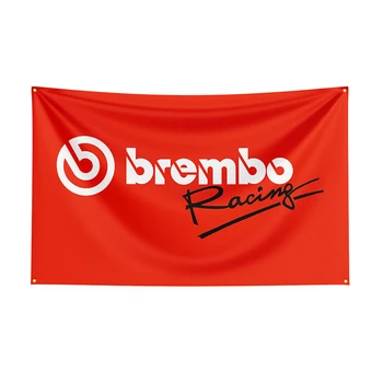 Флаг Brembos 90x150 см, автомобильный баннер из полиэстера, украшенный ракушкой для декора 1