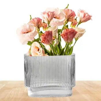 Стеклянная ваза в стиле бохо, повседневное украшение дома, Цветочный горшок, контейнер, держатель для цветов, Цветочный горшок ручной работы