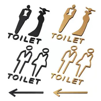 Мужские и женские туалетные таблички, вывески Wc, торговый центр, Офисный дверной индикатор, Напоминающие таблички, указатели ориентации зданий I3T4