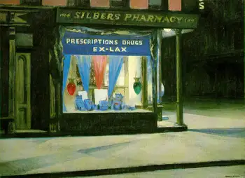 Картины Эдварда Хоппера, аптека, Ручная роспись маслом городского пейзажа, художественные картины на холсте на холсте, картина для домашнего декора