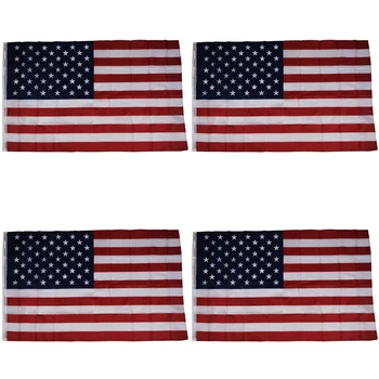 4X Рекламный американский флаг США - 150x90 см (100% соответствует изображению)