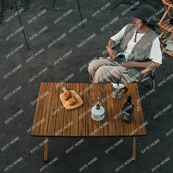 Уличные Складные столы и стулья Портативное Туристическое снаряжение Стол для пикника Сверхлегкий Автомобильный Прямоугольный Стол для перекладывания яиц
