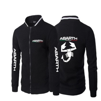 Мужская бейсбольная куртка 2023 Весна Осень с логотипом автомобиля ABARTH, модные мужские бейсбольные куртки из высококачественного хлопка, толстовки